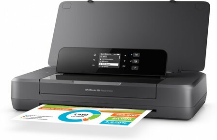 HP Officejet 200 mobiele printer, Kleur, Printer voor Kleine kantoren, Print, Afdrukken via USB-poort aan de voorzijde