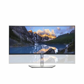 DELL UltraSharp U3824DW LED display 95,2 cm (37.5&quot;) 3840 x 1600 Pixels Wide Quad HD+ LCD Zwart, Zilver