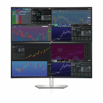 DELL UltraSharp U3824DW LED display 95,2 cm (37.5&quot;) 3840 x 1600 Pixels Wide Quad HD+ LCD Zwart, Zilver