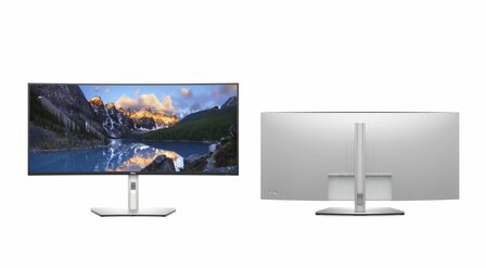 DELL UltraSharp U3824DW LED display 95,2 cm (37.5&quot;) 3840 x 1600 Pixels Wide Quad HD+ LCD Zwart, Zilver