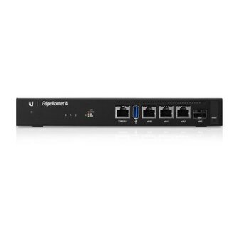 Ubiquiti Networks EdgeRouter 4 bedrade router Gigabit Ethernet Zwart