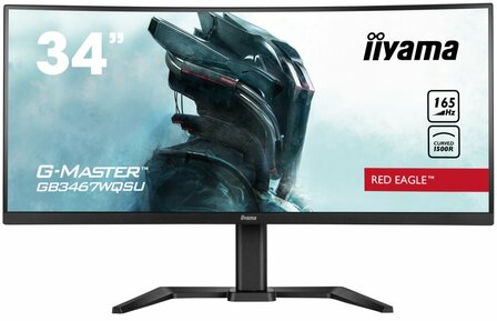 iiyama G-MASTER GB3467WQSU-B5 computer monitor 86,4 cm (34&quot;) 3440 x 1440 Pixels UltraWide Quad HD LED Zwart