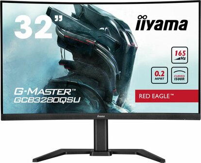 iiyama G-MASTER GCB3280QSU-B1 computer monitor 80 cm (31.5&quot;) 2560 x 1440 Pixels LED Zwart