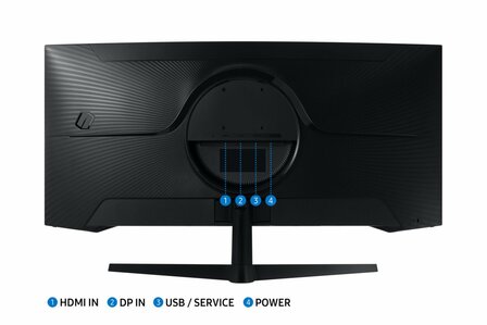 Samsung Odyssey C34G55TWWP computer monitor 86,4 cm (34&quot;) 3440 x 1440 Pixels UltraWide Dual Quad HD LED Zwart