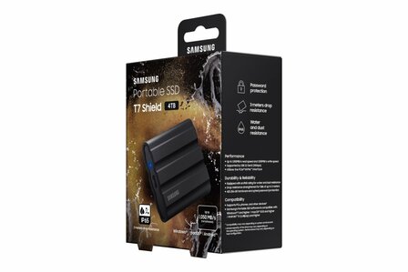 Samsung T7 Shield MU-PE4T0S 4 TB Zwart