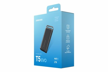 Samsung T5 EVO 2TB MU-PH2T0S Zwart