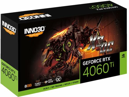 Inno3D GeForce RTX 4060 Ti X3 OC NVIDIA 8 GB GDDR6