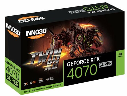 Inno3D GEFORCE RTX 4070 SUPER TWIN X2 NVIDIA 12 GB GDDR6X