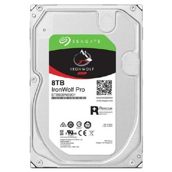 Seagate IronWolf Pro ST8000NT001 interne harde schijf 3.5&quot; 8 TB SATA III