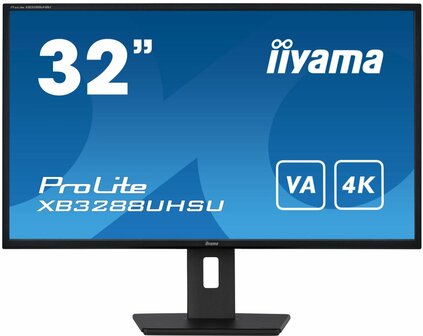 iiyama ProLite XB3288UHSU-B5 computer monitor 80 cm (31.5&quot;) 3840 x 2160 Pixels 4K Ultra HD LCD Zwart