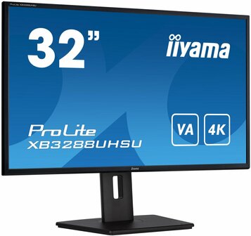 iiyama ProLite XB3288UHSU-B5 computer monitor 80 cm (31.5&quot;) 3840 x 2160 Pixels 4K Ultra HD LCD Zwart