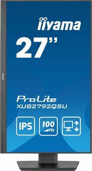 iiyama ProLite computer monitor 68,6 cm (27&quot;) 2560 x 1440 Pixels Full HD LED Zwart