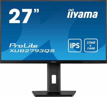 iiyama ProLite XUB2793QS-B1 computer monitor 68,6 cm (27&quot;) 2560 x 1440 Pixels Wide Quad HD LED Zwart