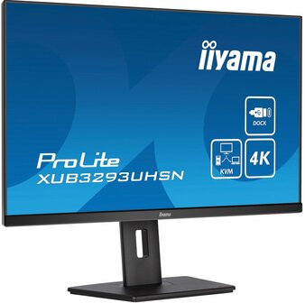 iiyama ProLite XUB3293UHSN-B5 computer monitor 80 cm (31.5&quot;) 3840 x 2160 Pixels 4K Ultra HD LCD Zwart