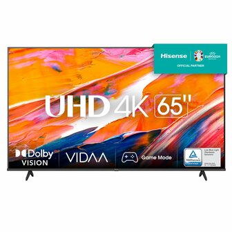 Hisense 65A6K tv 165,1 cm (65&quot;) 4K Ultra HD Smart TV Wifi Zwart 300 cd/m&sup2;