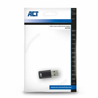 ACT AC7376 USB-A male naar USB-C female adapter