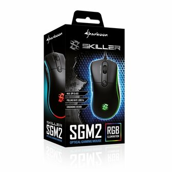 Sharkoon Skiller SGM2 muis Rechtshandig USB Type-A Optisch 6400 DPI RETURNED