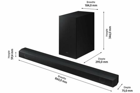 Samsung HW-B530/XN soundbar luidspreker Zwart 2.1 kanalen 360 W