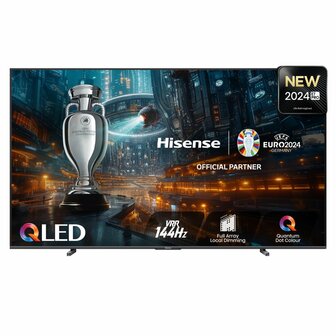 Hisense 100E7NQ PRO tv 2,54 m (100&quot;) 4K Ultra HD Smart TV Wifi Zwart 500 cd/m&sup2;