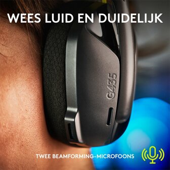 Logitech G G435 Headset Draadloos Hoofdband Gamen Bluetooth Zwart RETURNED