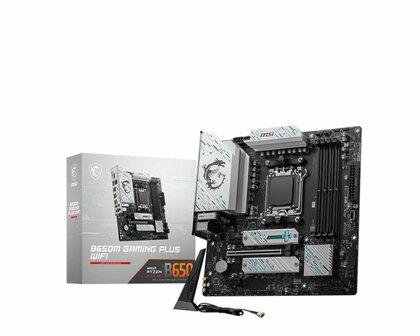 MSI B650M GAMING PLUS WIFI moederbord AMD B650 Socket AM5 micro ATX