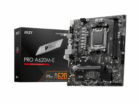 MSI PRO A620M-E moederbord AMD A620 Socket AM5 micro ATX