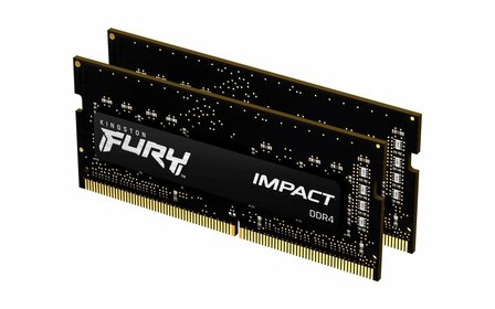 Kingston Fury Impact | 32GB 2x16GB DDR4 | 3200MHz | SODIMM | CL20 | Geheugenmodule | RAM