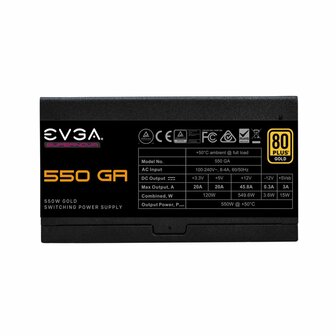 EVGA SuperNOVA 750 GT power supply unit 750 W 24-pin ATX ATX Zwart RENEWED