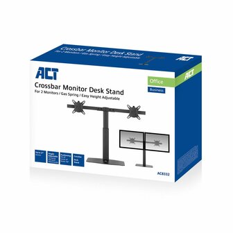 ACT AC8332 flat panel bureau steun 68,6 cm (27&quot;) Vrijstaand Zwart RENEWED