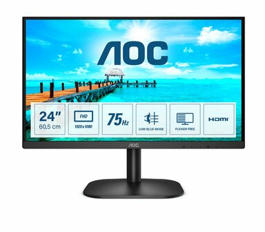 AOC 24B2XDM 23.8&quot; | 1920x1080 VA | 75Hz | Monitor | RENEWED