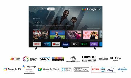 TCL 98P749 tv 2,49 m (98&quot;) 4K Ultra HD Smart TV Wifi Zwart