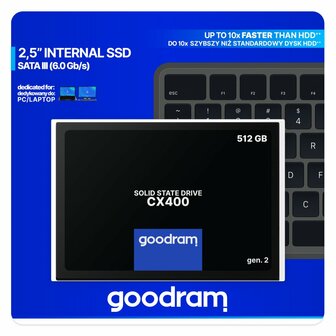 Goodram CX400 gen.2 2.5&quot; 512 GB SATA III 3D TLC NAND