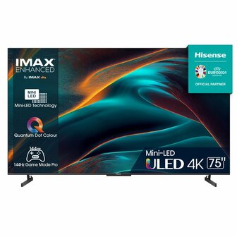 Hisense 75U79KQ tv 190,5 cm (75&quot;) 4K Ultra HD Smart TV Wifi Antraciet 1000 cd/m&sup2;