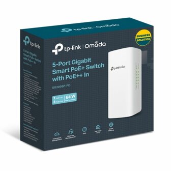 TP-Link Omada SG2005P-PD netwerk-switch Managed L2/L2+ 10G Ethernet (100/1000/10000) Power over Ethernet (PoE) Desktop Wit