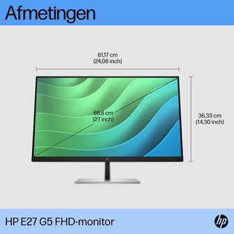 HP E27 G5 27&quot; | 1920x1080 IPS | 75Hz | Monitor | RENEWED