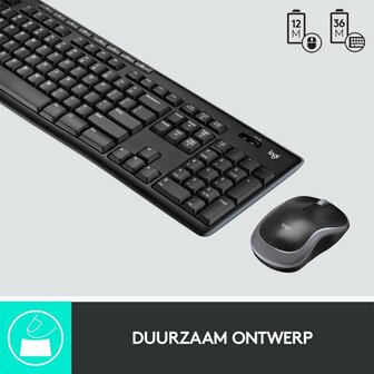 Logitech Wireless Combo MK270 USB Keyb+Mouse QWERTZ Zwart OPEN BOX