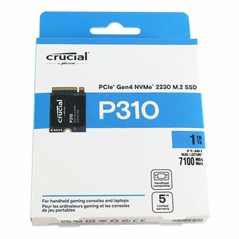 Crucial P310 | 1TB NVMe SSD | M.2 30mm | 7.100MB/s