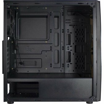 Case Inter-Tech Thunder ATX Mini Tower Zw. Blue light Acr.