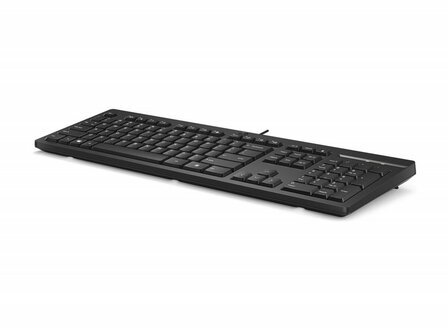 HP 125 Wired USB Keyboard QWERTY US International Zwart