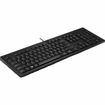 HP 125 Wired USB Keyboard QWERTY US International Zwart