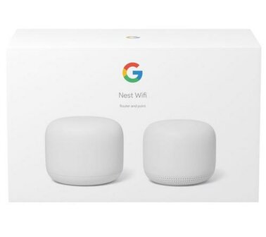 Google Nest Wifi draadloze router Gigabit Ethernet Dual-band (2.4 GHz / 5 GHz) 4G Wit