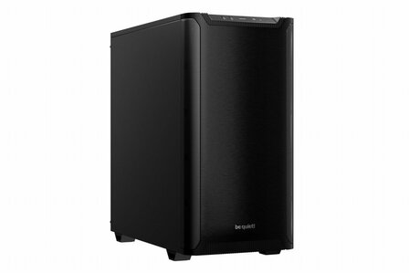 be quiet! PURE BASE 501 Black &ndash; Midi Tower PC Behuizing | Stijlvol &amp; Stil | ATX-ondersteuning | 2x 140mm Ventilatoren