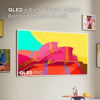 TCL NXTFRAME 55A300W Wit | 55&#039;&#039; Ultra HD 4K | QLED Smart TV | Wi-Fi | Google TV | HDR10+ | 120Hz