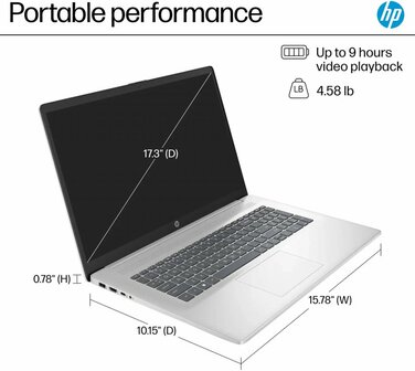 HP 17-cp3005dx | 17.3&#039;&#039; F-HD IPS | AMD Ryzen 5 7430U | 16GB | 512GB | W11 Home | RFG
