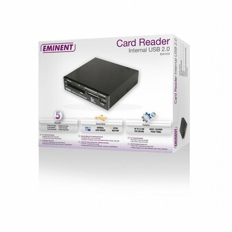 Eminent 3.5&#039;&#039; Internal Cardreader USB 2.0 geheugenkaartlezer