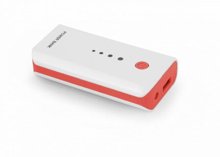 Esperanza Powerbank electron 5200mAh Wit/Rood