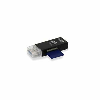 Ewent EW1072 USB 3.0 (3.1 Gen 1) Type-A Zwart geheugenkaartlezer