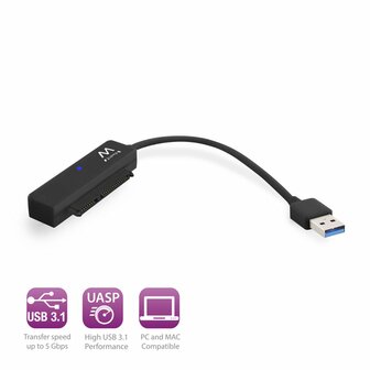 Ewent USB 3.0 to 2.5&quot; SATA Adapter Cable for SSD / HDD