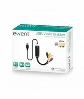 Ewent EW3706 USB 2.0 S-Video/Composite AV Zwart, Grijs, Rood, Wit, Geel kabeladapter/verloopstukje