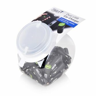 Ewent Car charger in Jar display per 30 pieces